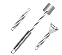 Clean Éplucheur de maïs idéal pour la cuisine et la maison avec taille facile et propre 26 x 4 cm fabriqué en acier inoxydable adapté pour les opérations quotidiennes avec simple (003)