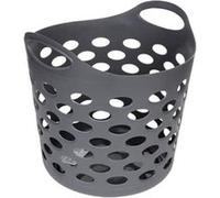 Clean House - Panier à Linge "Flex" 28L Gris Béton Gris G