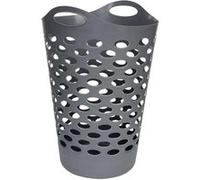 JJA Panier à linge Flex 60 L Gris béton