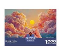 Clean Lines Pink House Illustration 1000 Pièces Carton Premium Lot de Puzzles Bold Color Urban Anti-Stress Défi Unique Puzzles pour Adultes Et Enfants 38x26cm/1000pcs