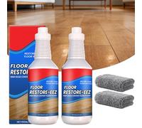 Clean-Llx Floor Restorer Shine & Protect Instantly, Quick-Dry, Low-Odour Mop-On Polish Restorer, Durable Gloss Finish, Scuff-Resistant, Easy Application for Wood/Tile/Laminate, Restore Gloss (2PC)