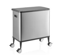 Clean Mobile | 2 x 24L - Poubelle Argent