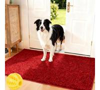 Clean’Pattes - Absorbe la saleté avant qu’elle, Tapis Pattes Chien Absorbant, Tapis de Sol Antidérapant Lavable en Machine pour Chien, Entrée, Porte et Couloir, Fini les traces de boue (E,60 x 90 cm)
