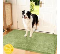 Clean’Pattes - Absorbe la saleté avant qu’elle, Tapis Pattes Chien Absorbant, Tapis de Sol Antidérapant Lavable en Machine pour Chien, Entrée, Porte et Couloir, Fini les traces de boue (J,50 x 80 cm)