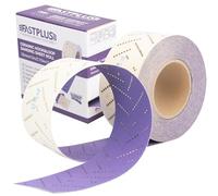 Clean Rouleau de papier abrasif violet 70 mm x 12 m Rouleau de feuille abrasive rectangulaire déchiré à la main pour enlever les revêtements, ponçage de voiture, grain 220