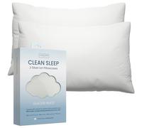 Clean Skin Club La taie d'oreiller infusée d'ions d'argent empêche la Croissance des bactéries et Combat Les odeurs pour Une Peau hypoallergénique, Plus Claire et Une Nuit de Sommeil Plus fraîche (1,