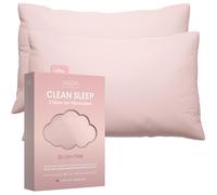 Clean Skin Club Taies d'oreiller (2, Rose, Standard)