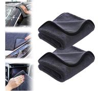 Clean Top Chiffon De Nettoyage, Microfibre Sechage Voiture, Top Clean Chiffon en Fibre De Carbone, Magique Vitre sans Trace, Lavage,Nettoyage Et Entretien De Voiture,Super Absorption d'eau (2)