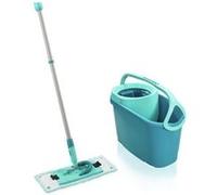 Set lave sol avec seau essoreur Leifheit Clean Twist M Ergo 52120, balais serpillère plat, manche télescopique de 110 à 140 cm