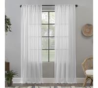 Clean Window Panneau de Rideau Transparent Anti-poussière, Anti-allergie/adapté aux Animaux domestiques, 132,1 x 160 cm, Blanc