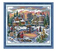 Cleana Arts Kits de point de croix, trésor du temps, 14 CT, compté (55cm × 43cm)