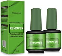 Cleaner Ongles Degraissant, Dissolvant Vernis Semi Permanent, Disolvant A Ongles Remover,Enlève Rapidement Et Facilement Le Vernis À Ongles En Gel En 3 À 5 Minutes,Ne Blesse Pas Les Ongles,Vert 2 Pack