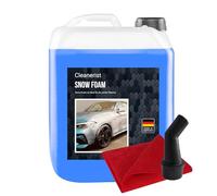 Cleanerist 2 x 10 litres Snowfoam bleu I Concentré | Shampooing auto également pour caravane & caravane | Lavage de voiture I Mousse active I avec bec verseur & chiffon microfibre I Shampoing mousse