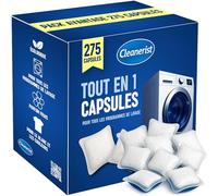 Cleanerist - Lessive en capsules tout-en-1 - 275 lavages (275 pods / 5 kg) - lessive universelle pour blanc, couleurs et linge clair - poudre soluble rapide - parfum frais