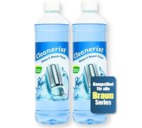 cleanerist Tête de Rasage Nettoyant à remplir des cartouches d'origine Marron, 2 x 1 L