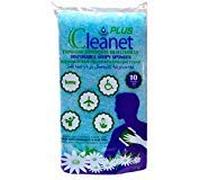 Cleanet Plus: éponge savonneuse jetable - Gel dermatologique de pH neutre pour l’hygiène corporelle - 10 paquets x 10 unités (100) - 12x20 150grs