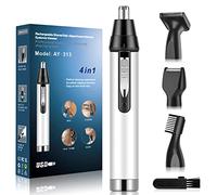 Cleanfly Tondeuse Nez et Oreille- 4 en 1 USB rechargeable Tondeuse électrique pour le nez et les oreilles ,Tondeuse à sourcils indoloreet professionnelle pour les hommes et les femmes,Tondeuse Nez