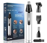 Cleanfly Tondeuse Nez et Oreille- 4 en 1 USB rechargeable Tondeuse électrique pour le nez et les oreilles ,Tondeuse à sourcils indoloreet professionnelle pour les hommes et les femmes,Tondeuse Nez