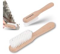 Cleangang Sneaker Boot Champ Brosse de nettoyage pour un nettoyage en douceur du textile, du cuir - Brosse à chaussures de qualité supérieure avec poils synthétiques - Brosse de nettoyage pour baskets