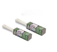 Cleaning block - 10027EI - Bloc de nettoyage pour WC, pierre a nettoyer pour toilettes avec poignee, 1 piece (lot de 2), gris