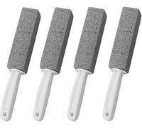 Cleaning Block Lot de 4 pierres ponces pour toilettes, pierre ponce avec poignée, pierre de nettoyage avec poignée, blocs ponce pour toilettes, barbecue et cuisine