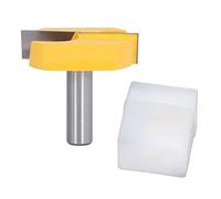 Cleaning Bottom Bit, 1/2in Shank Woodworking Router Bit, 57mm Diameter Alloy Milling Cutter for Floor Leveling and Cabinet Door Grooving with Storage Box