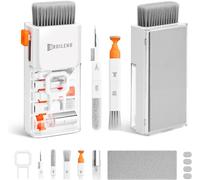 Cleaning Kit for iPhone Airpods Keyboards Computers and Tablets, Multifunctional Screen Cleaner for Headphones, Phones, Cameras, All-in-One with Patent - White
