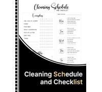cleaning schedule and checklist: A Simple Home Cleaning Planner for Weekly, Monthly, and Everyday Chores