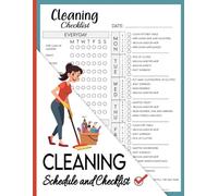 Cleaning Schedule and Checklist: Daily, Weekly & Monthly Household Cleaning Planner | The Ultimate Housekeeping Checklist & Organizer