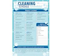 Cleaning Schedule Checklist Note Pad (60 sheets)
