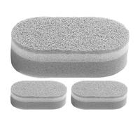 Cleaning Sponges, 3-Piece Scrub Pads, 4.53x2.56x1.30in Household Wash Tools with Grip, Multi- Scouring Blocks with Strength, Daily Utility Accessories for Apartment Bathroom Bathtub Basin Sink