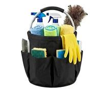 Cleaning Totes - 17L Folding Waterproof Oxford Cleaner Tool Organizer | Cleaning Supplies Storage Foldable Storage Basket With Handles | For Housekeepers Housekeeping Detailing Repair