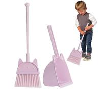 Cleaning Toy Set - Broom Dustpan Kit, Kids Pretend Play Kitchen Simulation Tools Educational Role Household Learning | Ideal for Boys Girls Playroom Home Activity