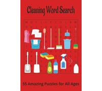 Cleaning Word Search Puzzle Book: Easy to Read Print for Gifting, Anxiety Relief & Free Time Fun- 6x9 Inches, 110 Pages