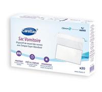 Cleanis Carebag Pack de 20 Sacs Vomitoire Absorbant 25 x 25 cm