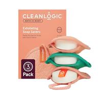 Cleanlogic Bath & Body Exfoliating Soap Savers, Allows Longer-Lasting Soap Life, Suitable For Dry & Damaged Skin, Vegan-Friendly - Pack of 3