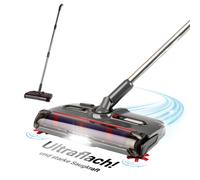 CLEANmaxx Balai sans Fil | Balayette de Sol avec 1 200 TR/Min et 4 brosses | avec lumière LED | Système Anti-Poils Parfait pour Les Poils d'animaux | 60 Min d'autonomie | pour Tapis, carrelage et