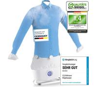 CLEANmaxx fer à repasser automatique pour chemises avec fonction vapeur 2 programmes de repassage Poupée de repassage Machine à repasser automatique pour chemisiers Fer à repasser