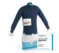 CLEANmaxx Fer à repasser avec fonction minuterie pour chemises & chemisiers - Bleu