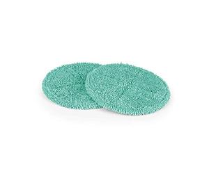 Cleanmaxx Lot de 2 tampons de rechange à 360° pour balai serpillère | Propreté maximale grâce à la double rotation sans bandes, même pour les sols délicats | Remplacement et nettoyage faciles | en