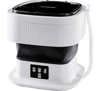 CLEANmaxx Mini machine à laver idéale pour les déplacements | Machine à laver mobile avec 2 programmes de lavage et un essorage | Pliable et silencieuse | Pour jusqu'à 1 kg de linge | Convient pour le