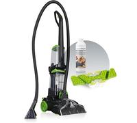 CLEANmaxx Nettoyeur de tapis AquaStream Plus | 3 en 1: laver, nettoyer & aspirer | Aspirateur laveur avec brosses vibrantes et latérales | Avec suceur pour coussins, shampoing et brosse de rechange