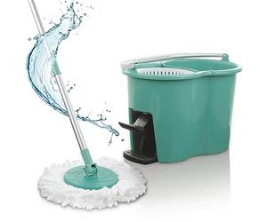 CLEANmaxx Power Mop avec système de Filtration à Deux Chambres | l'eau Sale est filtrée, essorage Facile pour Une propreté sans Traces | Idéal pour Les stratifiés, Les parquets et Les carrelages