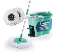 CLEANmaxx Serpillère Power + 2 chiffons de rechange - Serpillière et seau de nettoyage