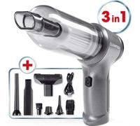 CLEANmaxx Set d'aspirateur à main cyclonique à batterie - anthracite/noir