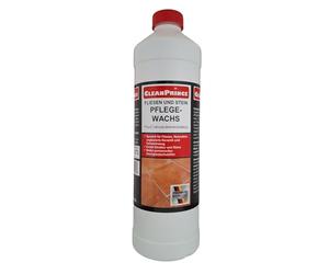 CleanPrince 1 Litre Carrelage et Pierre Cire de soins carnauba naturelle unglasierte Céramique Nettoyage Rehausseur brillance Produit d'entretien Nettoyeur film protecteur Lait