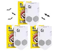 Cleanrth CB006 Lot de 3 répulsifs à ultrasons avancés pour chauve-souris - Puissant répulsif pour chauve-souris pour intérieur ou extérieur