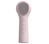 Cleansing Brush, 2-in-1 Silicone Face Scrubber with Heat Massage, Waterproof Electric Face Brush for Women