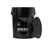 CLEANTECH CO Seau de Lavage de Voiture 20L avec Grille filtrante - Noir - séparation optimale de la saleté - idéal pour Le Lavage Manuel de la Voiture