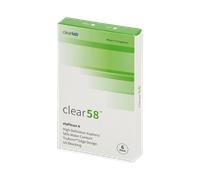 Clear 58 (6 lentilles) Puissance: -6.50, BC: 8.70, Diamètre: 14.00 -6.50